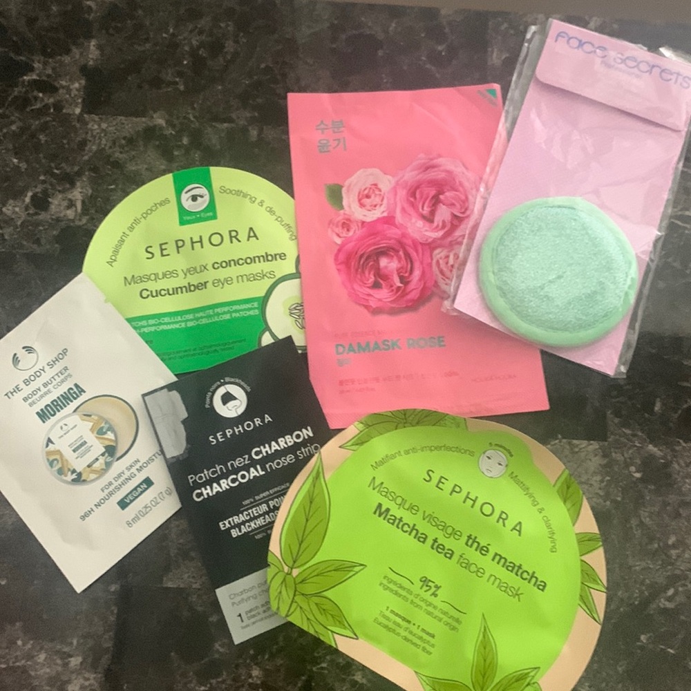 6pcs Skincare bundle!! Includes Sephora, The Body Shop, and more!